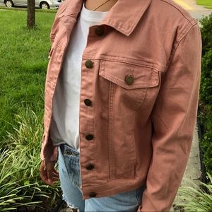 Forever 21 pink denim jacket